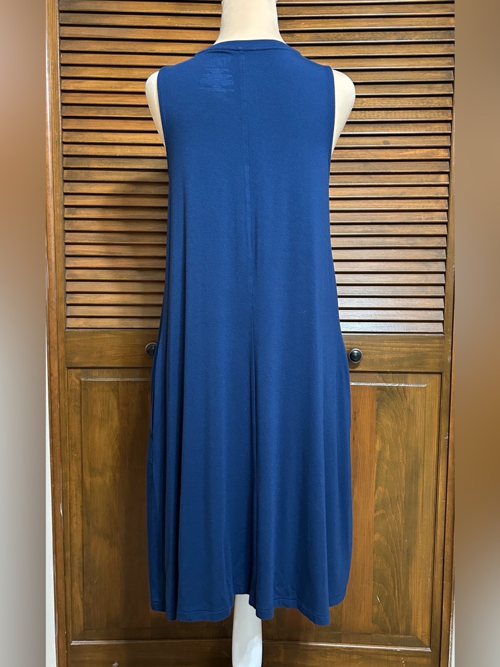 NWOT Time and Tru Qty 2 Sleeveless Knit Swing Dresses Side Pockets Size M - Picture 7 of 8